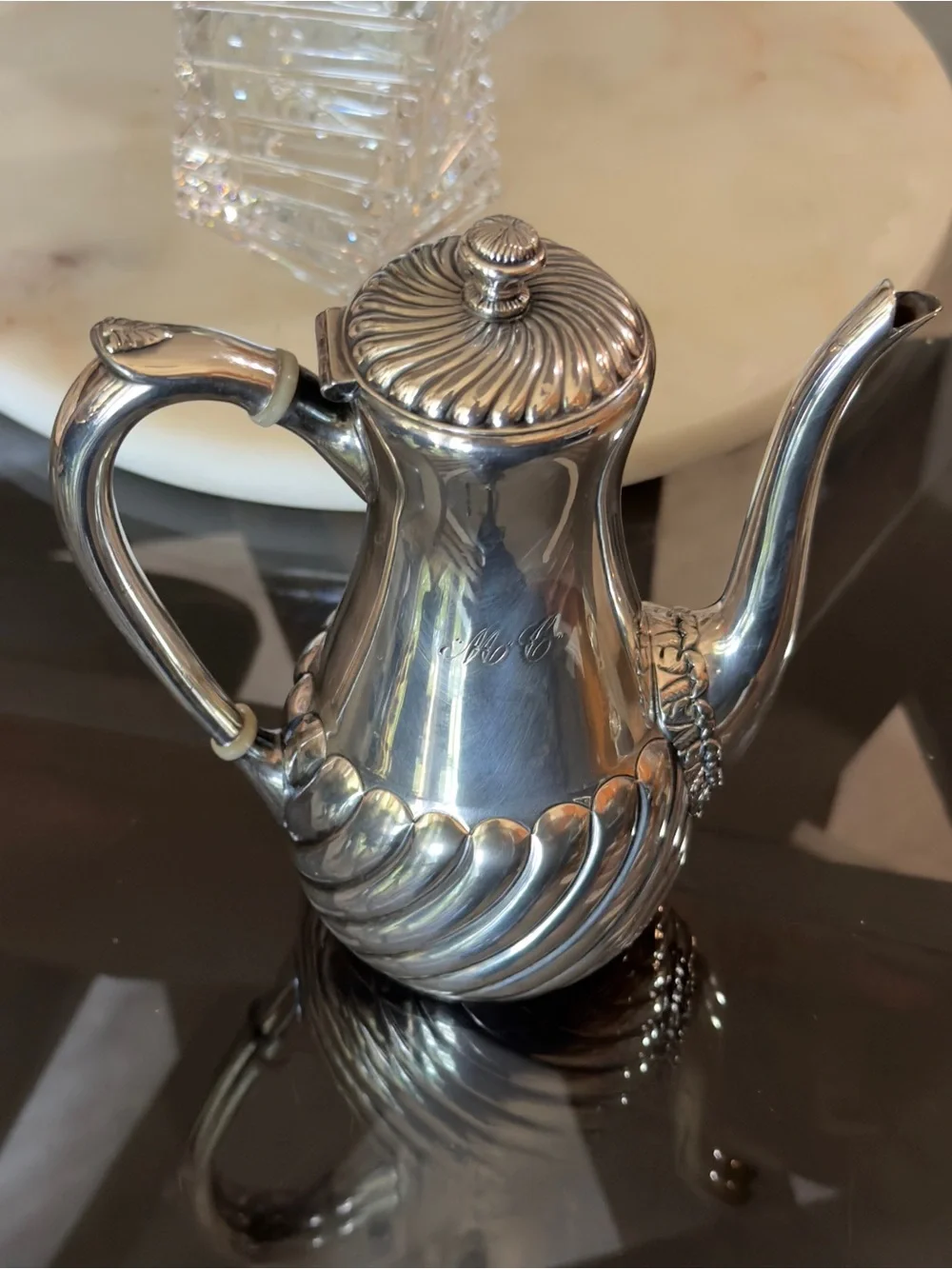 Antique Wilcox Silver Plate Tea Coffee pot